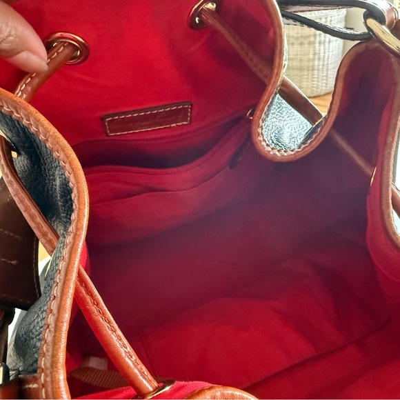 Dooney & Bourke Black Leather Bag with Gold Accents - Picture 10 of 16